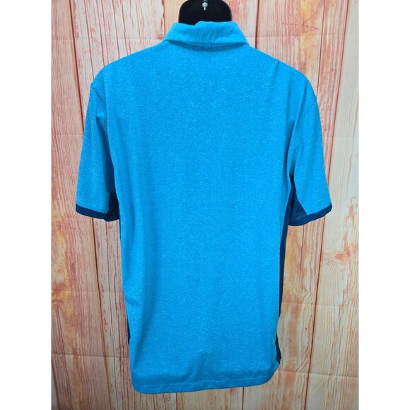 Nike Golf Tour Performance Dri-Fit Polo Shirt Large Blue Polyester Short Sleeve - Picture 2 of 8